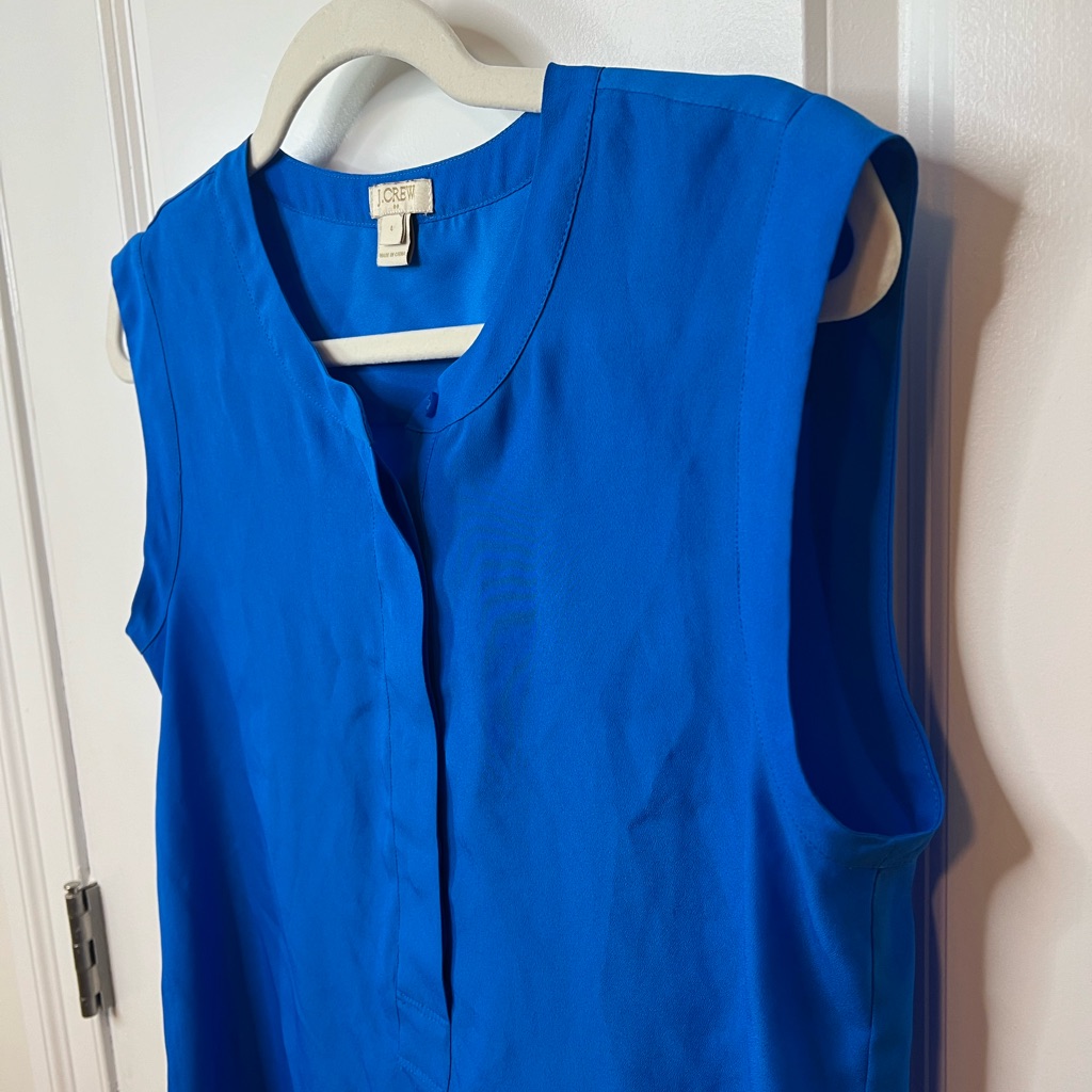J. Crew Solid Button-Up Blouse